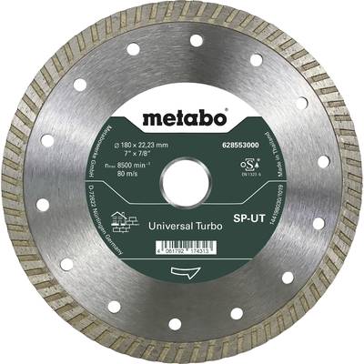Metabo 628553000  Diamanten doorslijpschijf Diameter 180 mm Boordiameter 22.23 mm Beton 1 stuk(s)