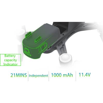 Reely GeNii Mini Super Combo Drone (quadrocopter) RTF Luchtfotografie Wit-grijs-15
