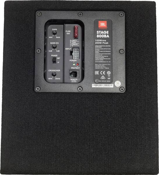 JBL STAGE 800BA Autosubwoofer actief 200 W Conrad.nl