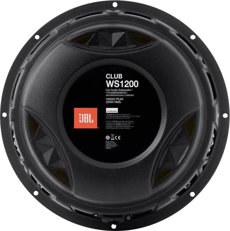 JBL CLUBWS1200 Autosubwoofer chassis 1000 W 4 Ω Conrad.nl