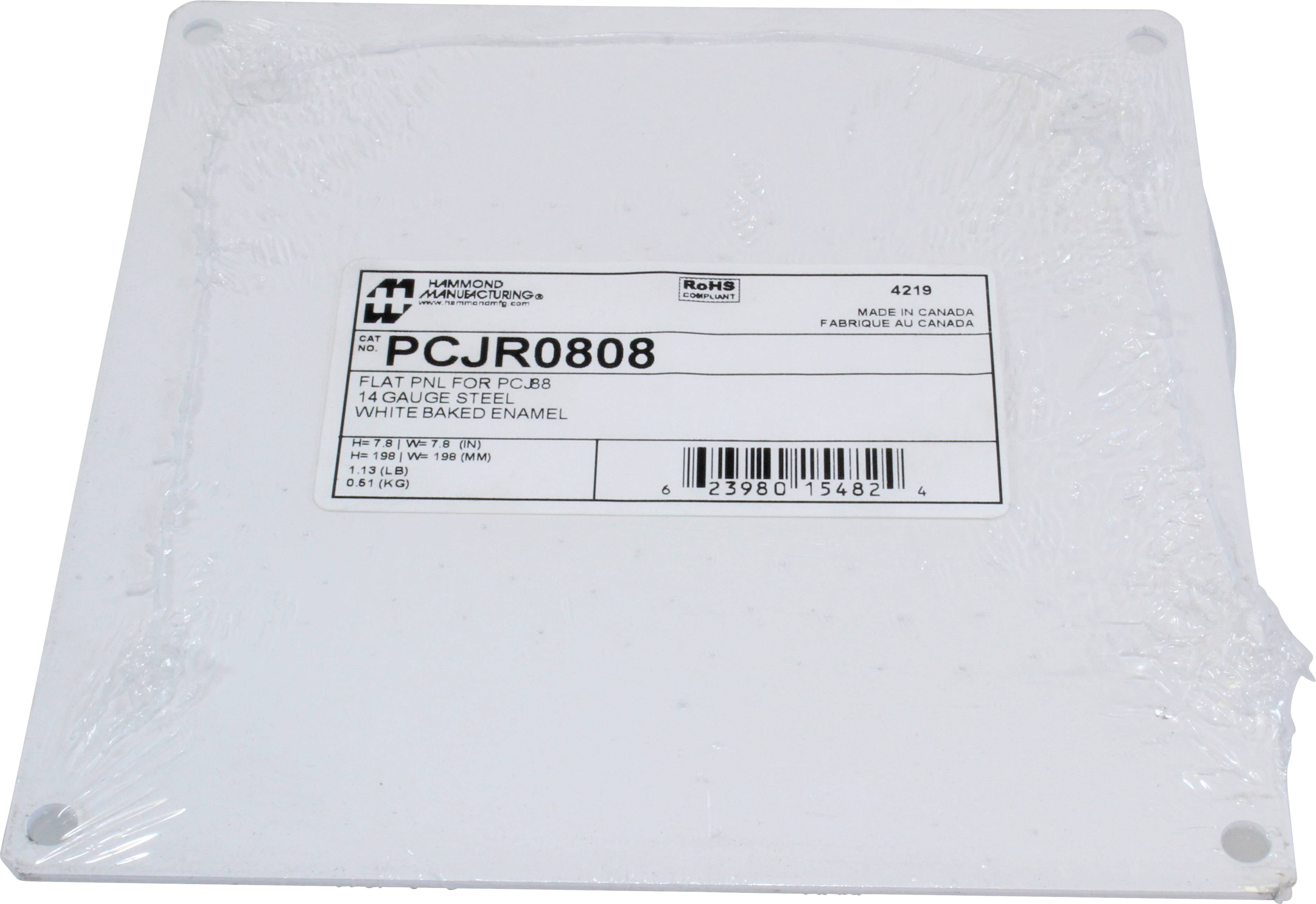Hammond Electronics Montageplaat Staal Wit (l x b x h) 171 x 175 x 1.8 mm 1 stuk(s)