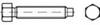 TOOLCRAFT TO-9985263 Zeskantbout M30 60 mm Buitenzeskant DIN 561 Staal 10 stuk(s)