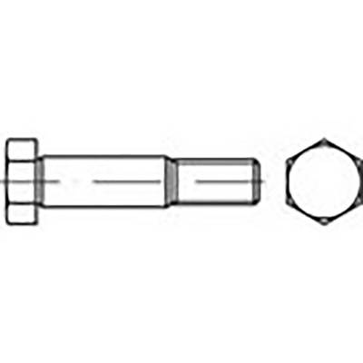 Technische tekening van een cilinderstift met een zeshoekige moer, zijaanzicht en vooraanzicht.