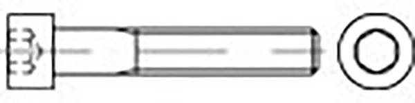 TOOLCRAFT TO-6857112 Cilinderkopschroef M6 20 mm Binnenzeskant (inbus) DIN 912 RVS V2A A2 100 stuk(s)