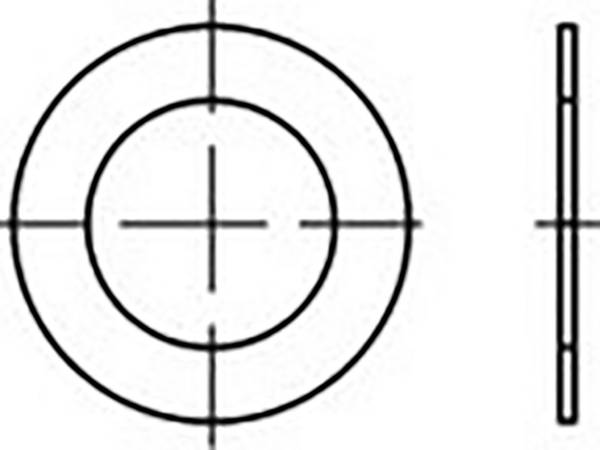 TOOLCRAFT Pasring 100 mm 120 mm   Staal  100 stuk(s)  TO-6864753