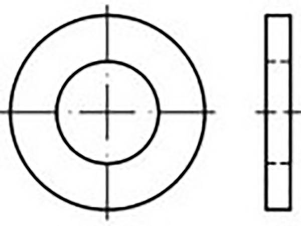 Onderlegring 6 mm 12 mm   Staal Verzinkt 1000 stuk(s) TOOLCRAFT  TO-6865737