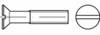 TOOLCRAFT TO-6867480 Verzonken schroeven M3 8 mm Sleuf Messing 200 stuk(s)