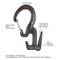 Karabiners met afmetingen en details: opening 12,7 mm, touwgrootte 3,18-9,53 mm, gravure 'NOT FOR CLIMBING'. Productgewicht en -grootte hieronder.