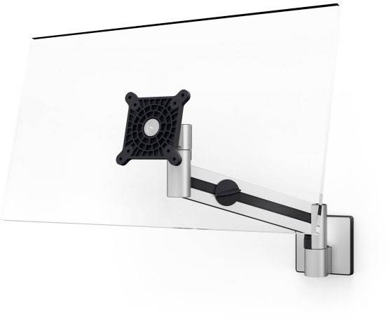 Durable 509023 Wandbeugel voor monitor Aantal monteerbare displays: 1 Display(s) 53,3 cm (21") - 96,5 cm (38") Zilver Dr-0