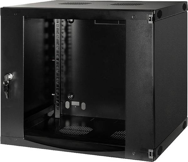 LogiLink W09F64B 19inch-wandkast (b x h x d) 540 x 460 x 450 mm 9 HE Zwart-grijs (RAL 7021)