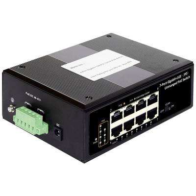 Digitus DN-651113 Industrial Ethernet Switch 10 / 100 / 1000 MBit/s IEEE 802.3af (12.95 W), IEEE 802.3at (25.5 W)