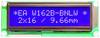 DISPLAY VISIONS 7-segments-display Blauw-wit 9.66 mm 3.3 V, 5 V Aantal cijfers: 2 EAW162B-BNLW