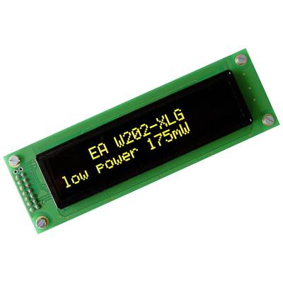 DISPLAY VISIONS OLED-display Geel-groen  5.55 mm 3.3 V, 5 V Aantal cijfers: 2 EAW202-XLG 