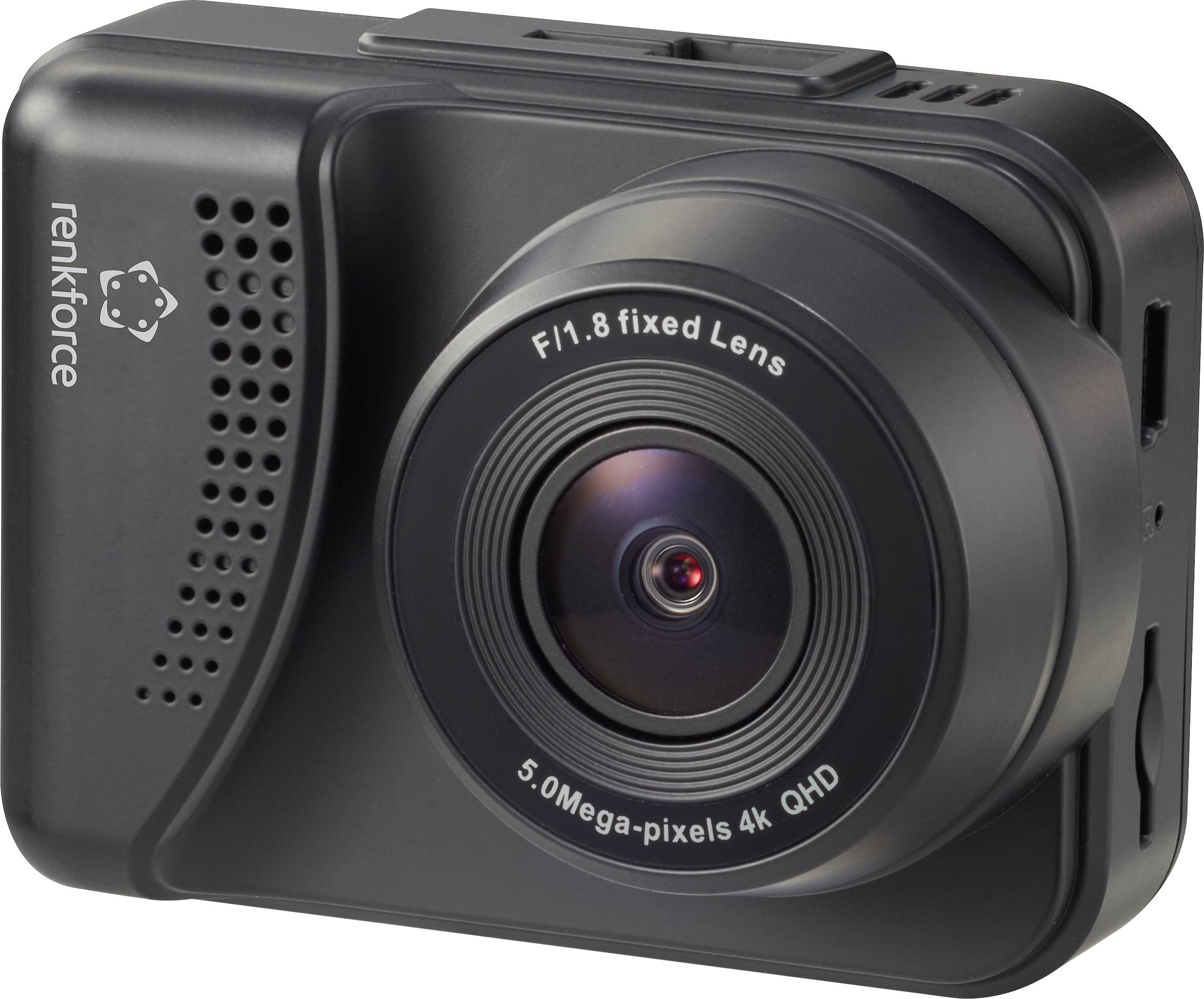 Renkforce RF-DHC-600 Bilkamera med GPS Horisontell betraktningsvinkel=140 ° WLAN, Backkamera, Loop-inspelning, WDR, G-sensor, Filskydd, Batteri