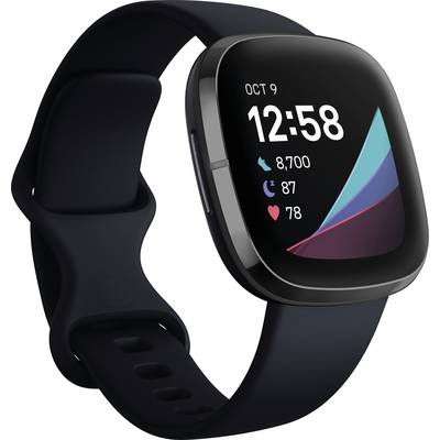 FitBit Sense Smartwatch    Uni Zwart