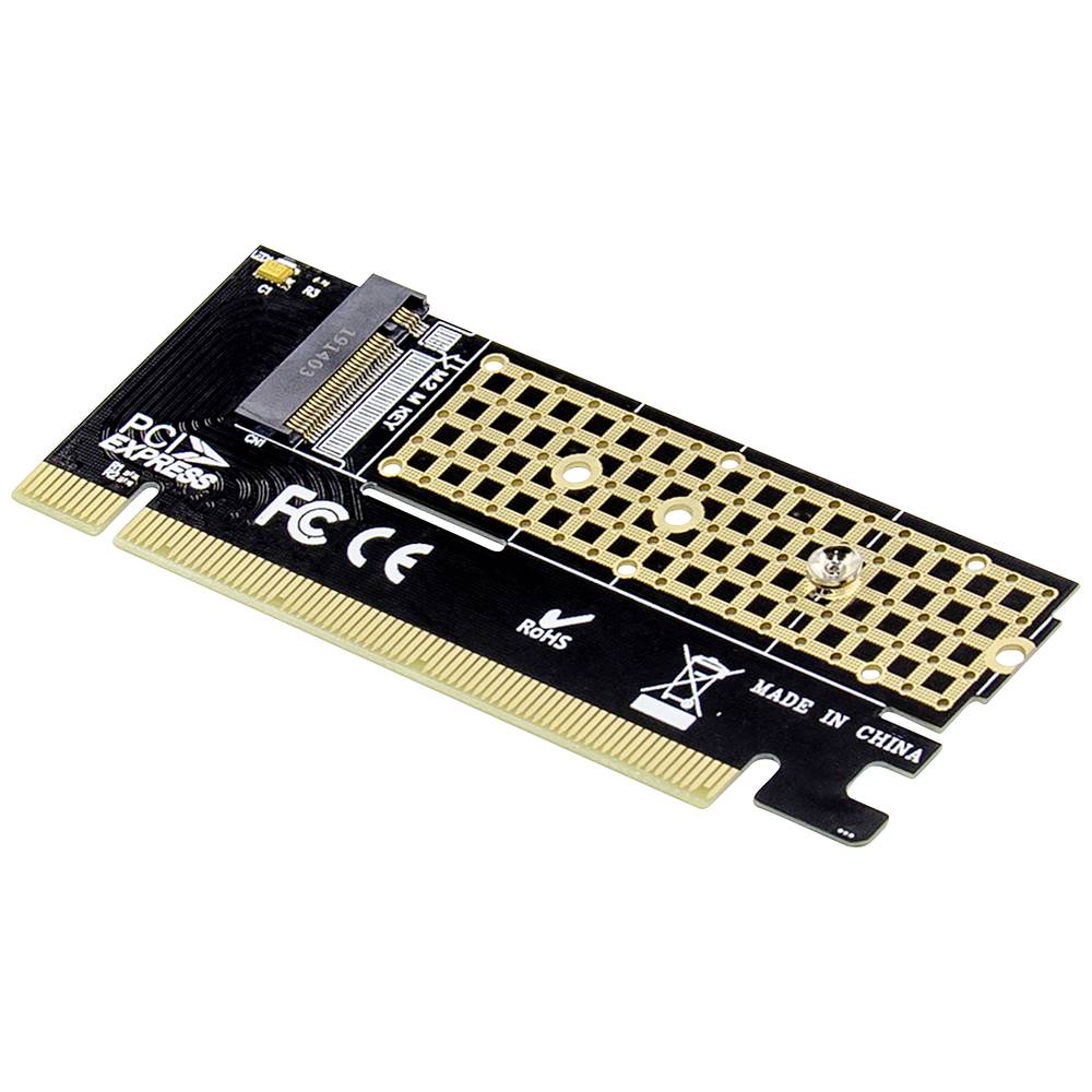 Digitus DS-33171 1 poort PCI Express x8 adapterkaart voor M.2 SSD PCIe x16