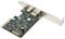 Een PCI-uitbreidingskaart met twee USB-poorten. Deze wordt gebruikt om computeraansluitingen uit te breiden.