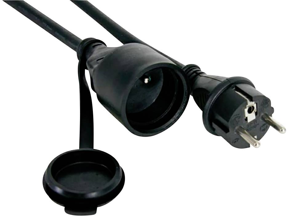 Perel EC20R25STBHQ Stroom Verlengkabel 16 A Zwart 20.00 m H05RR-F 3G 2,5 mm²