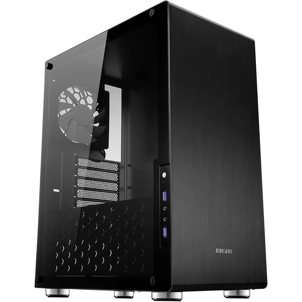 Jonsbo U4 BLACK Midi-tower PC-behuizing, Gaming-behuizing Zwart