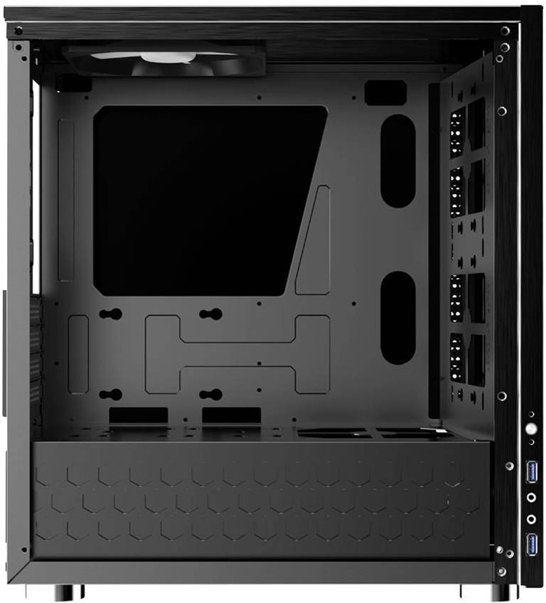 Jonsbo C3Plus BLACK PC-behuizing Zwart-1