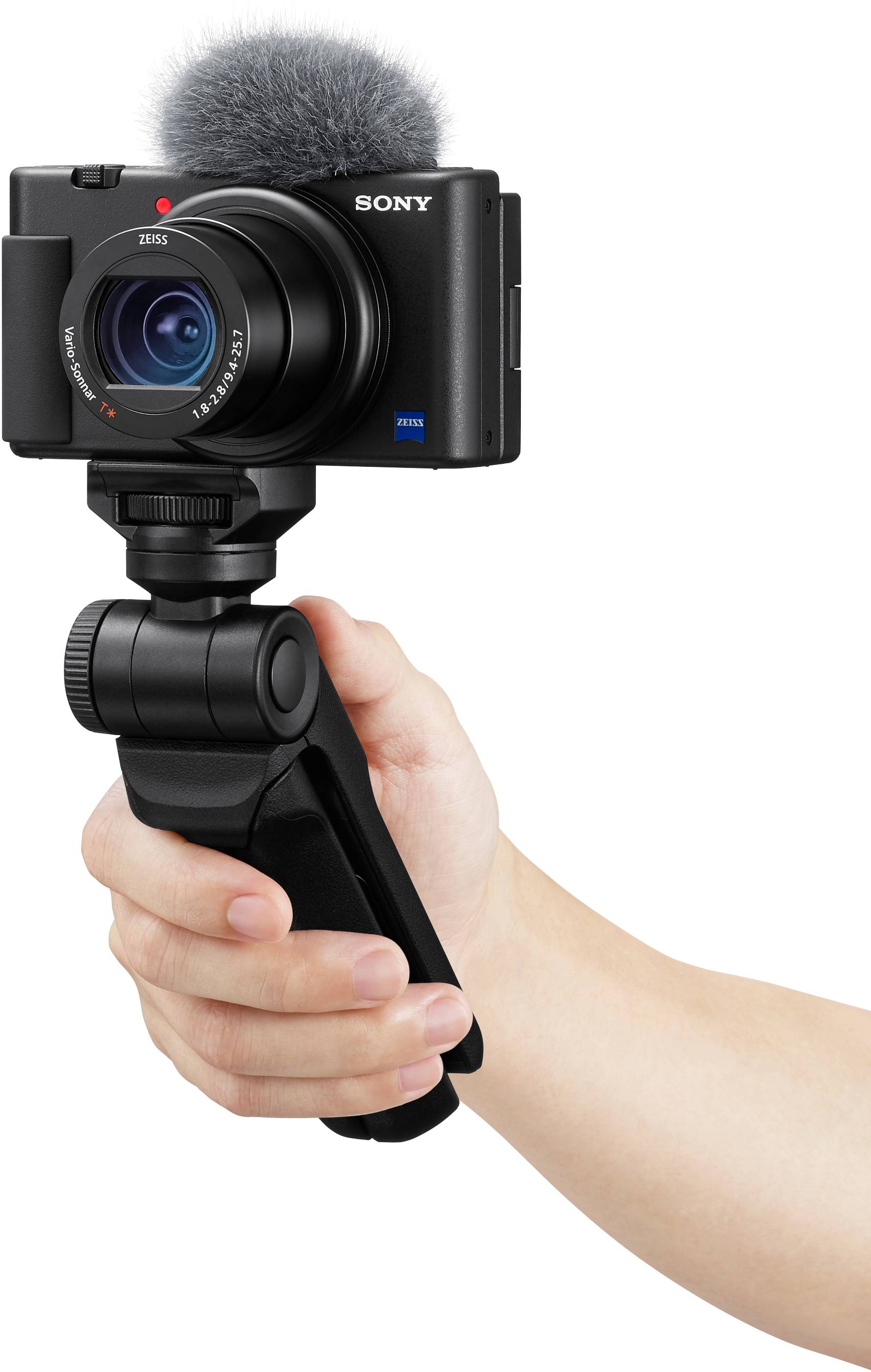 Sony Digitalkamera Digitale camera 20.1 Mpix Zoom optisch: 2.7 x Zwart Incl. accu 4K video, Klapbaar display-1