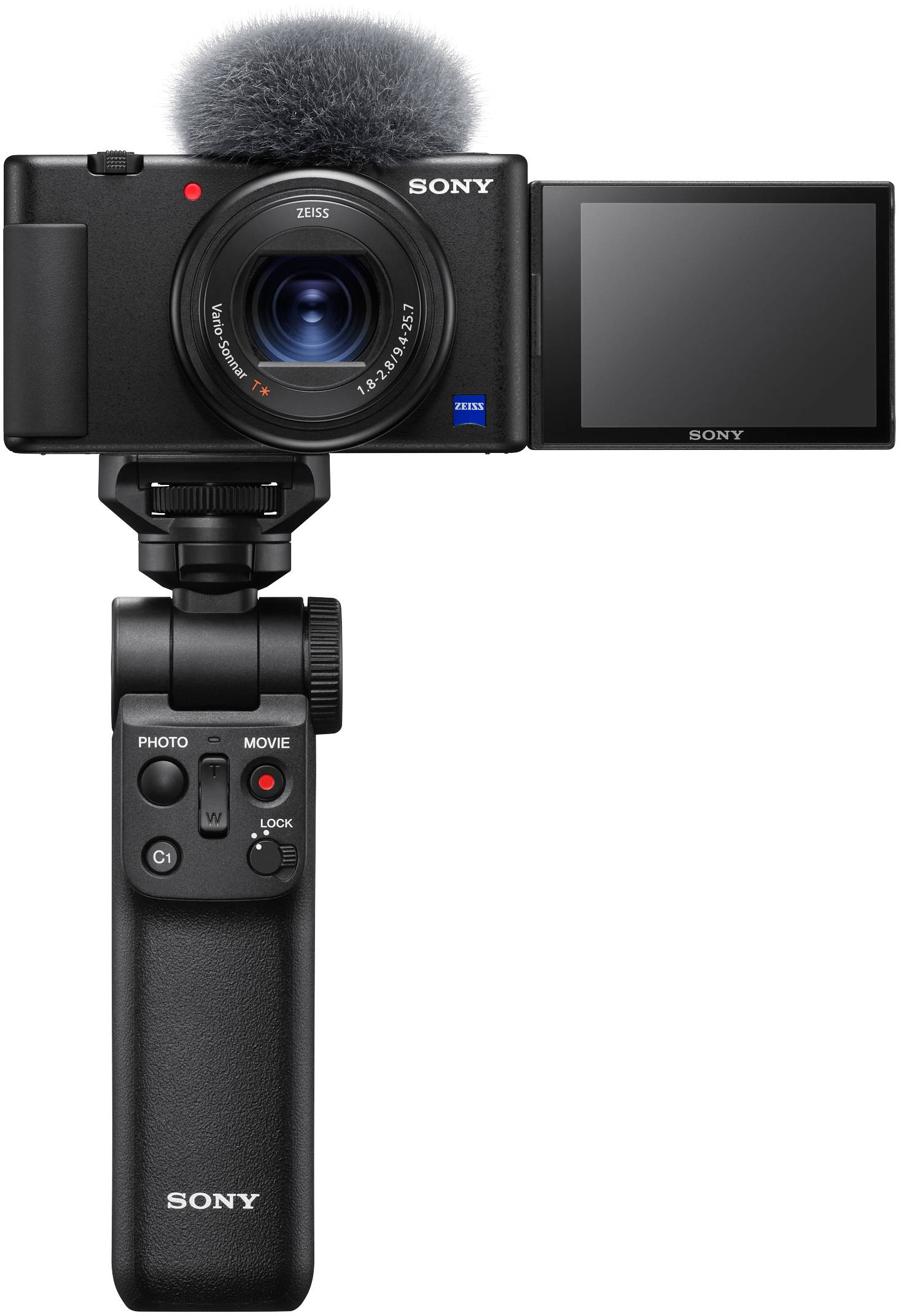 Sony Digitalkamera Digitale camera 20.1 Mpix Zoom optisch: 2.7 x Zwart Incl. accu 4K video, Klapbaar display-10