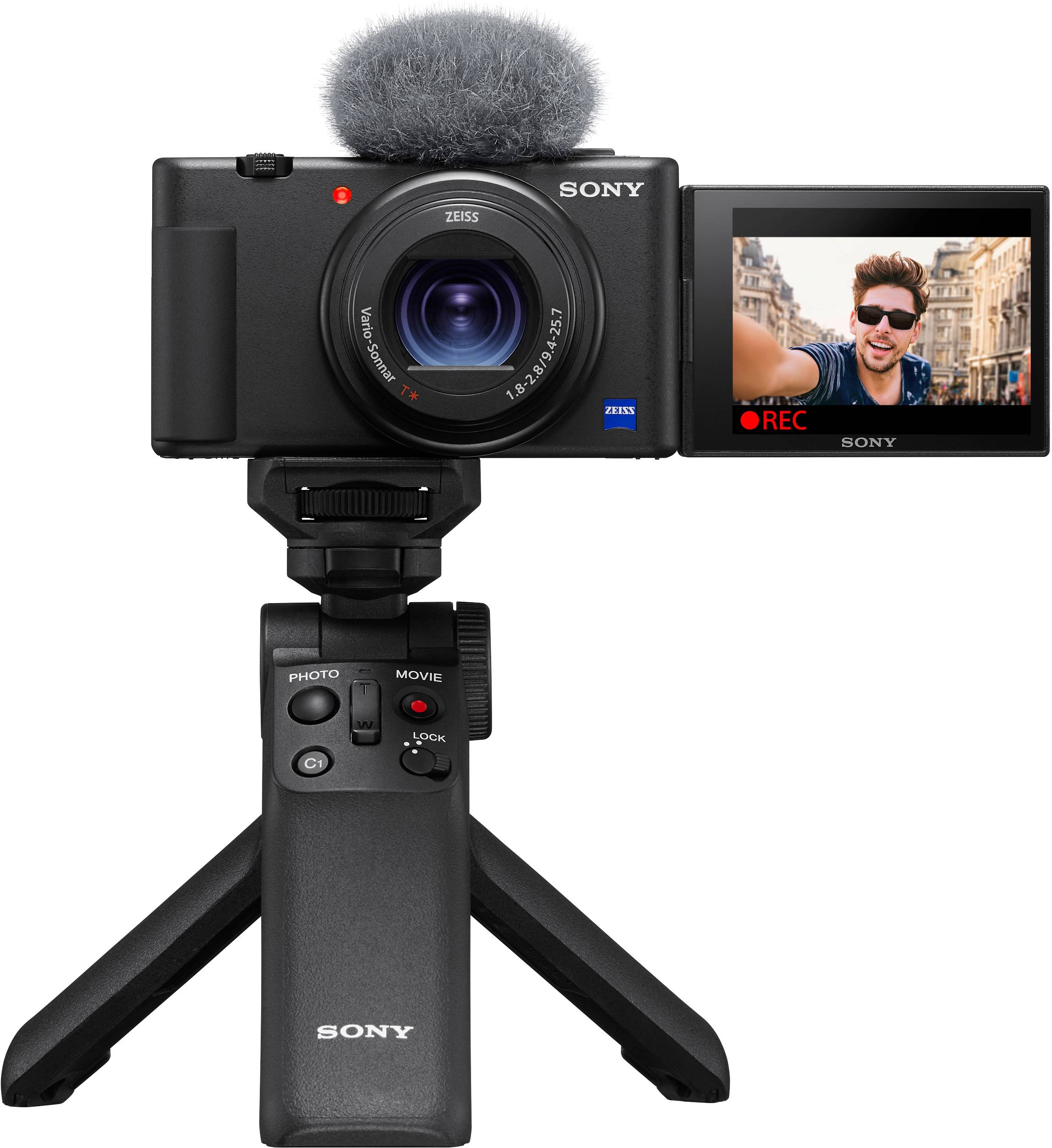 Sony Digitalkamera Digitale camera 20.1 Mpix Zoom optisch: 2.7 x Zwart Incl. accu 4K video, Klapbaar display-11