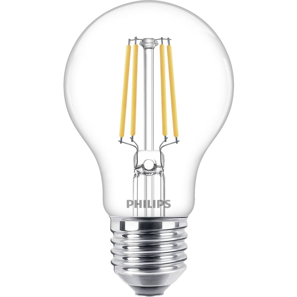 Philips Lighting 77775300 LED-lamp Energielabel F (A - G) E27 4.3 W = 40 W Warmwit (Ø x l) 6 cm x 10.4 cm 3 stuk(s)