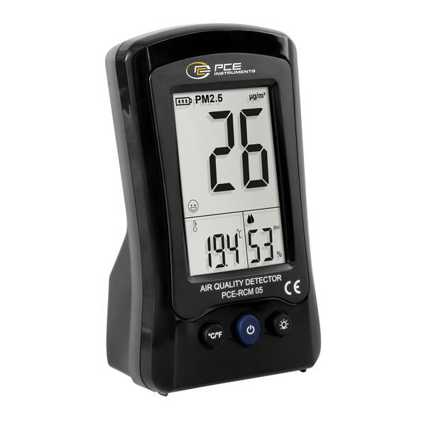 PCE Instruments PCE-RCM 05 Fijnstofmeter Luchtvochtigheid, Temperatuur, Fijnstof, Luchtdeeltjes Met temperatuurmeting, Met USB-interface