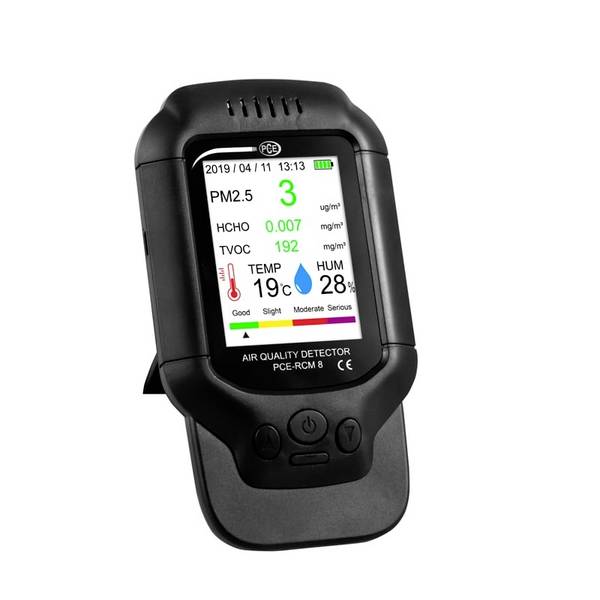 PCE Instruments PCE-RCM 8 Fijnstofmeter Luchtvochtigheid, Temperatuur, Fijnstof, Luchtdeeltjes Met temperatuurmeting, Met USB-interface, Met datalogger
