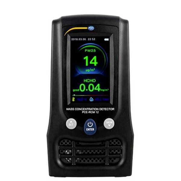 PCE Instruments PCE-RCM 12 Fijnstofmeter Luchtvochtigheid, Temperatuur, Fijnstof, Luchtdeeltjes Met temperatuurmeting, Met USB-interface, Met datalogger