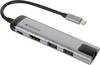USB-C Verbatim-adapter USB 3.1 GEN 1/ USB 3.0 x 2 HDMI RJ45