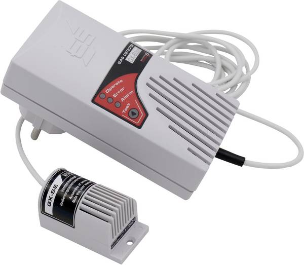 Schabus GX-B2pro ext. Sensor SE Gasmelder  Met externe sensor werkt op het lichtnet, werkt via stopcontact Detectie van Ethanol, Methaan, Propaan