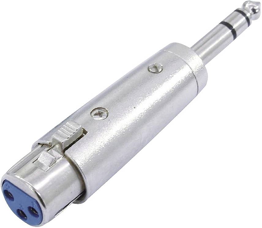 Omnitronic 30226405 XLR Adapter [1x XLR-bus 3-polig - 1x Jackplug male 6,3 mm (stereo)]