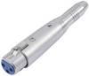 Omnitronic 30226550 XLR Adapter [1x XLR-bus 3-polig - 1x Jackplug female 6,3 mm (mono)]