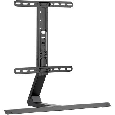 Metalen tv-standaard met verstelbare beugel. Geschikt voor verschillende tv-formaten. Strak, modern design.