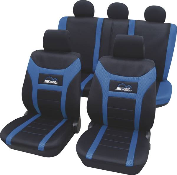 HP Autozubehör 22911  Autostoelhoes  Polyester Blauw Bestuurder, Passagier, Achterbank
