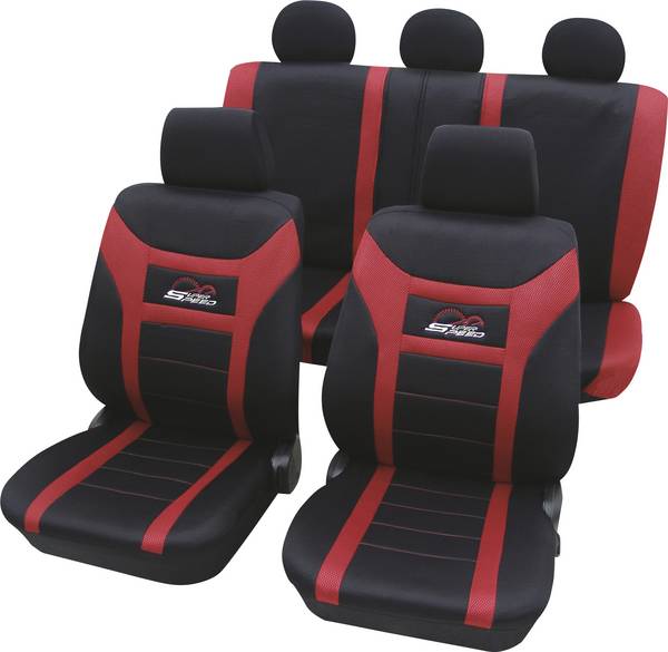 HP Autozubehör 22927  Autostoelhoes  Polyester Rood Bestuurder, Passagier, Achterbank