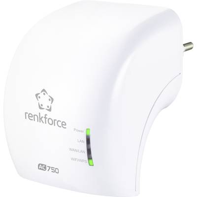 Renkforce RF-WFE-200 WiFi-versterker 733 MBit/s 2.4 GHz, 5 GHz 