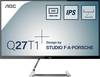 AOC Q27T1 LCD-monitor Energielabel F (A - G) 68.6 cm (27 inch) 2560 x 1440 Pixel 16:9 5 ms Hoofdtelefoonaansluiting, Audio-Line-in IPS LED