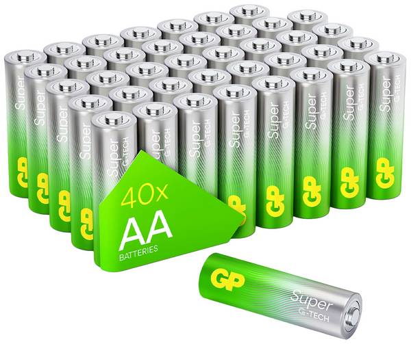 GP Super AA batterij (penlite) Alkaline 1.5 V 40 stuk(s)