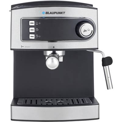 Blaupunkt CMP301 Koffiezetapparaat Zwart/zilver   Met drukzetsysteem, Met melkopschuimer