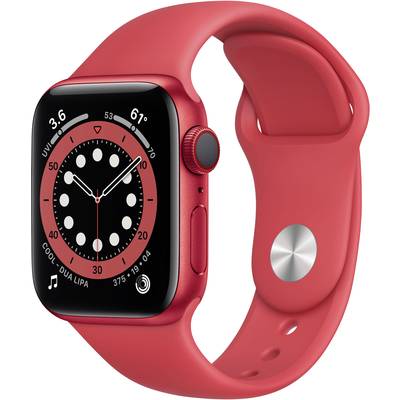 Apple Watch Series 6 GPS 40 mm Aluminium kast Red Sportband Rood  