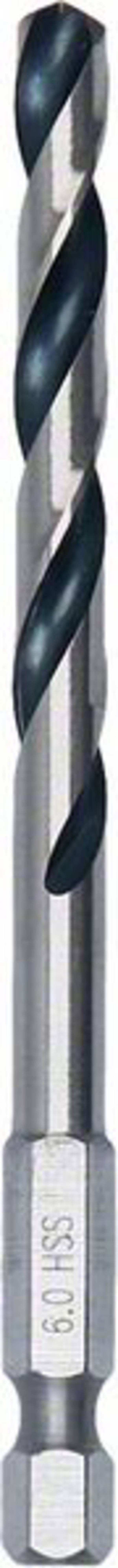 Bosch Accessories 2608577546 PointTeQ HSS  Metaal-spiraalboor 10-delig 6 mm Gezamenlijke lengte 98 mm Gebruineerd DIN 338 Zeskant schacht 1 stuk(s)