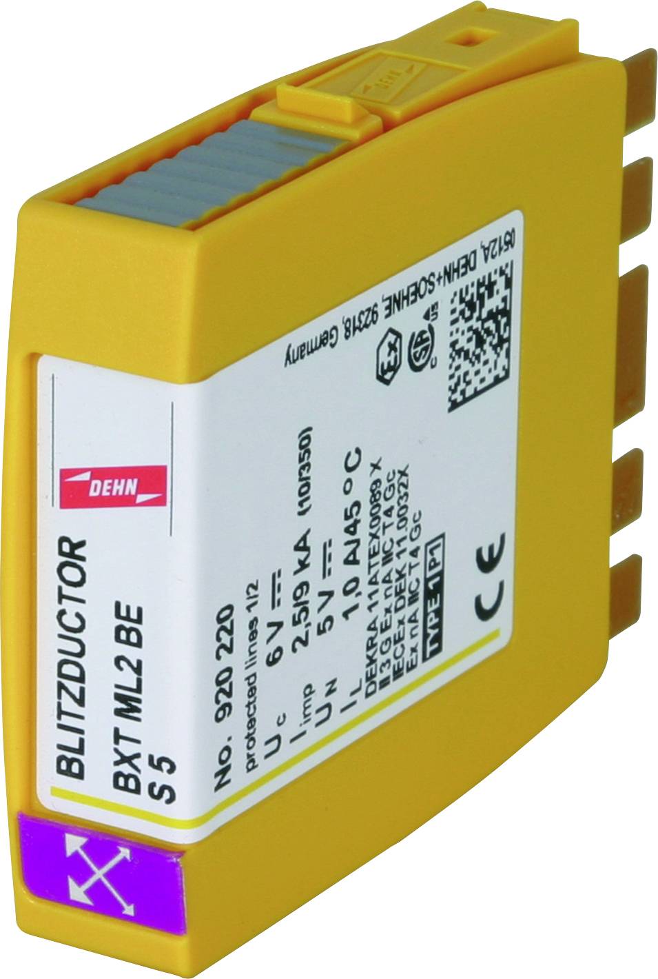 DEHN 920220 BXT ML2 BE S 5 Combi-afleider 20 kA 1 stuk(s)