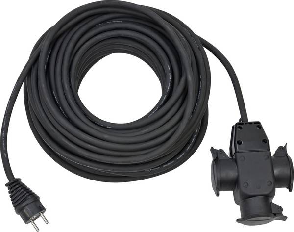 Brennenstuhl 1167820301 Stroom Verlengkabel   Zwart 25.00 m H05RN-F 3G 1,5 mm²