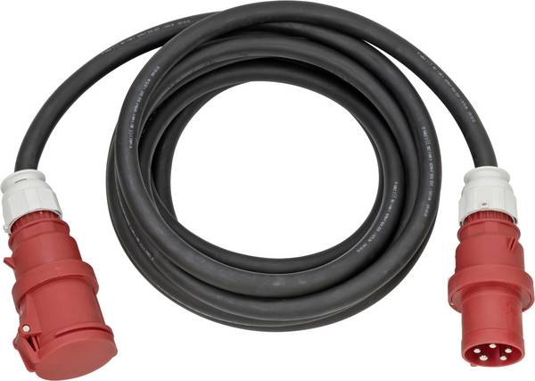 Brennenstuhl 1167630100 Stroom Verlengkabel  63 A Rood, Zwart 10.00 m H07RN-F 5G 16 mm²