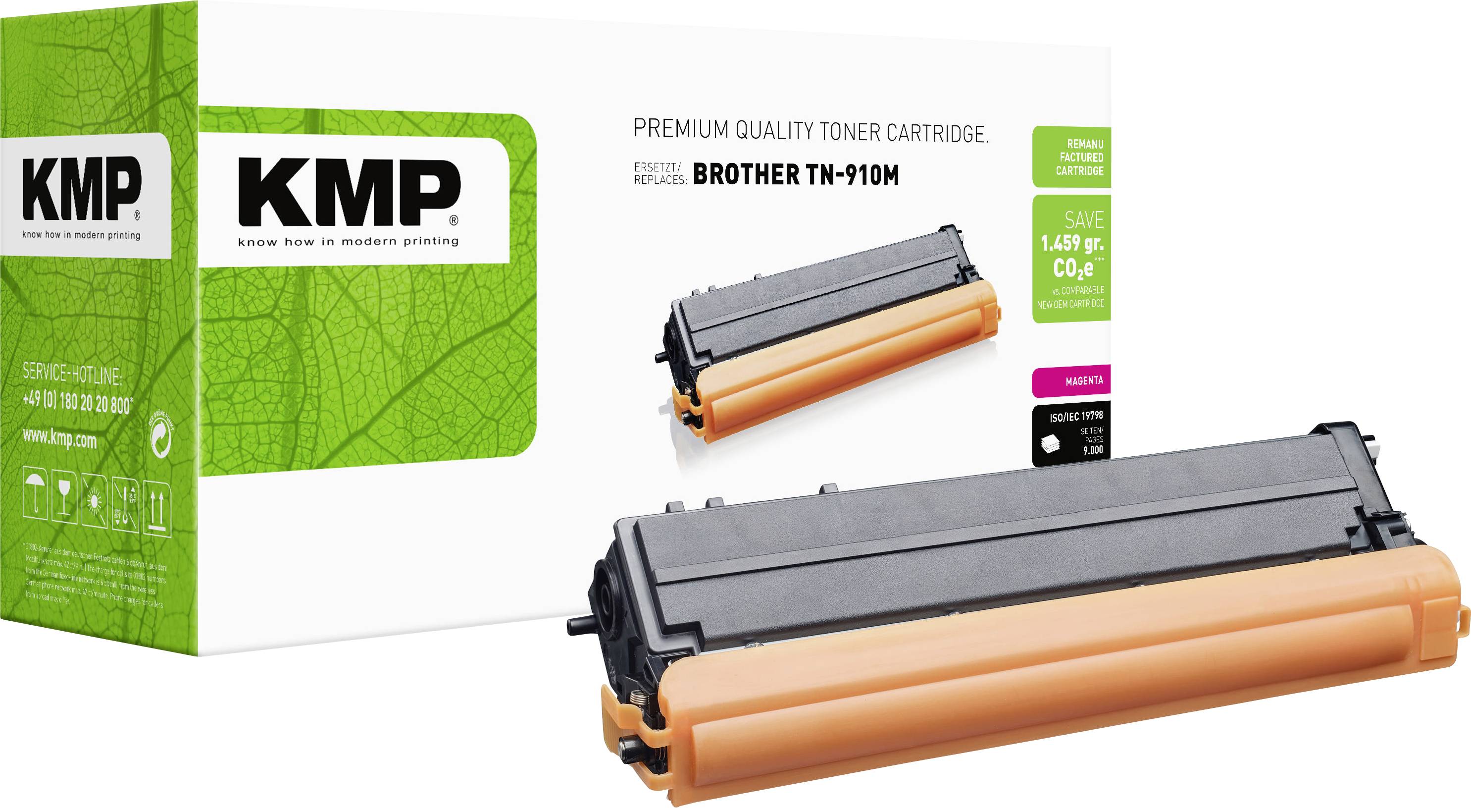 KMP Toner vervangt Brother TN-910M Compatibel Magenta 9000 bladzijden B-T123 SP421015