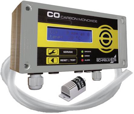 Schabus GX-C300P Koolmonoxidemelder  Met interne sensor werkt op het lichtnet Detectie van Koolmonoxide