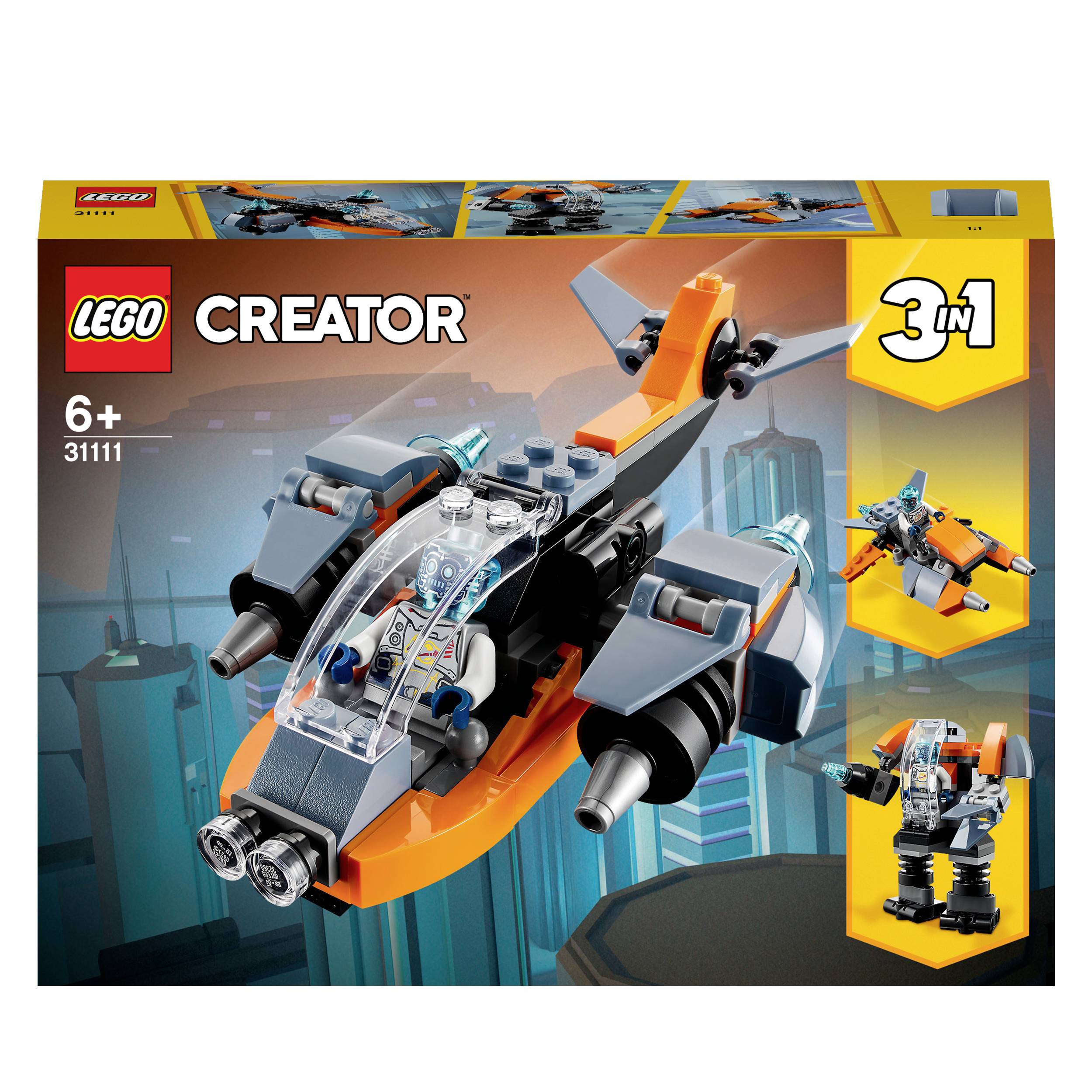 Wijde selectie Sport bom LEGO® CREATOR 31111 Cyber-drone kopen ? Conrad Electronic